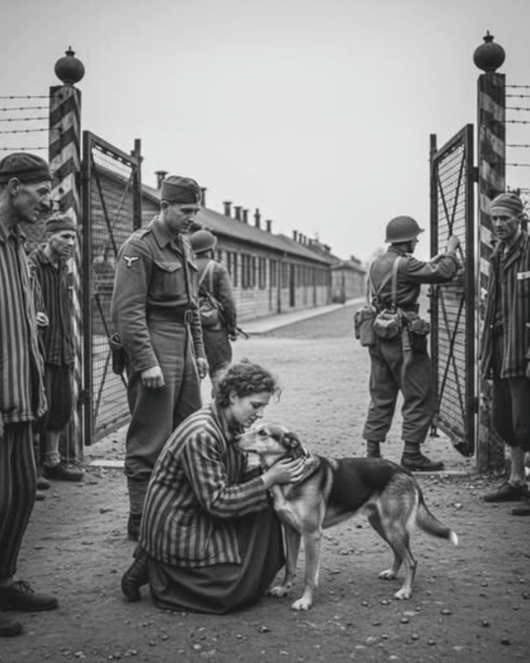 The Dog at the Liberation — Bergen-Belsen, 1945 .TN