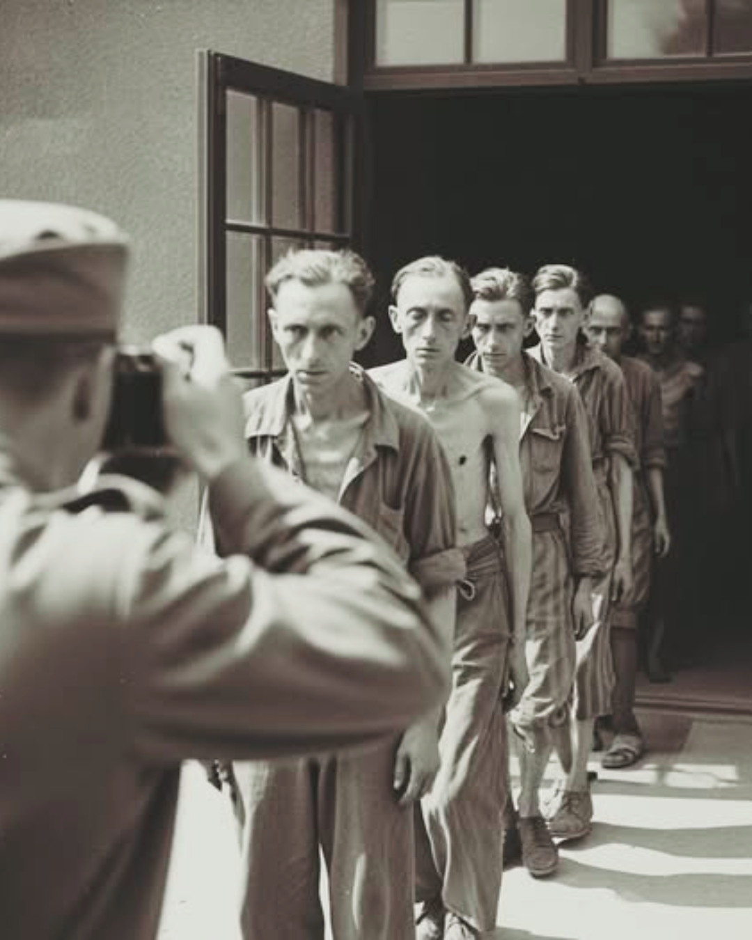 The soldier who took the photo – Mauthausen, Austria, 1945 .US