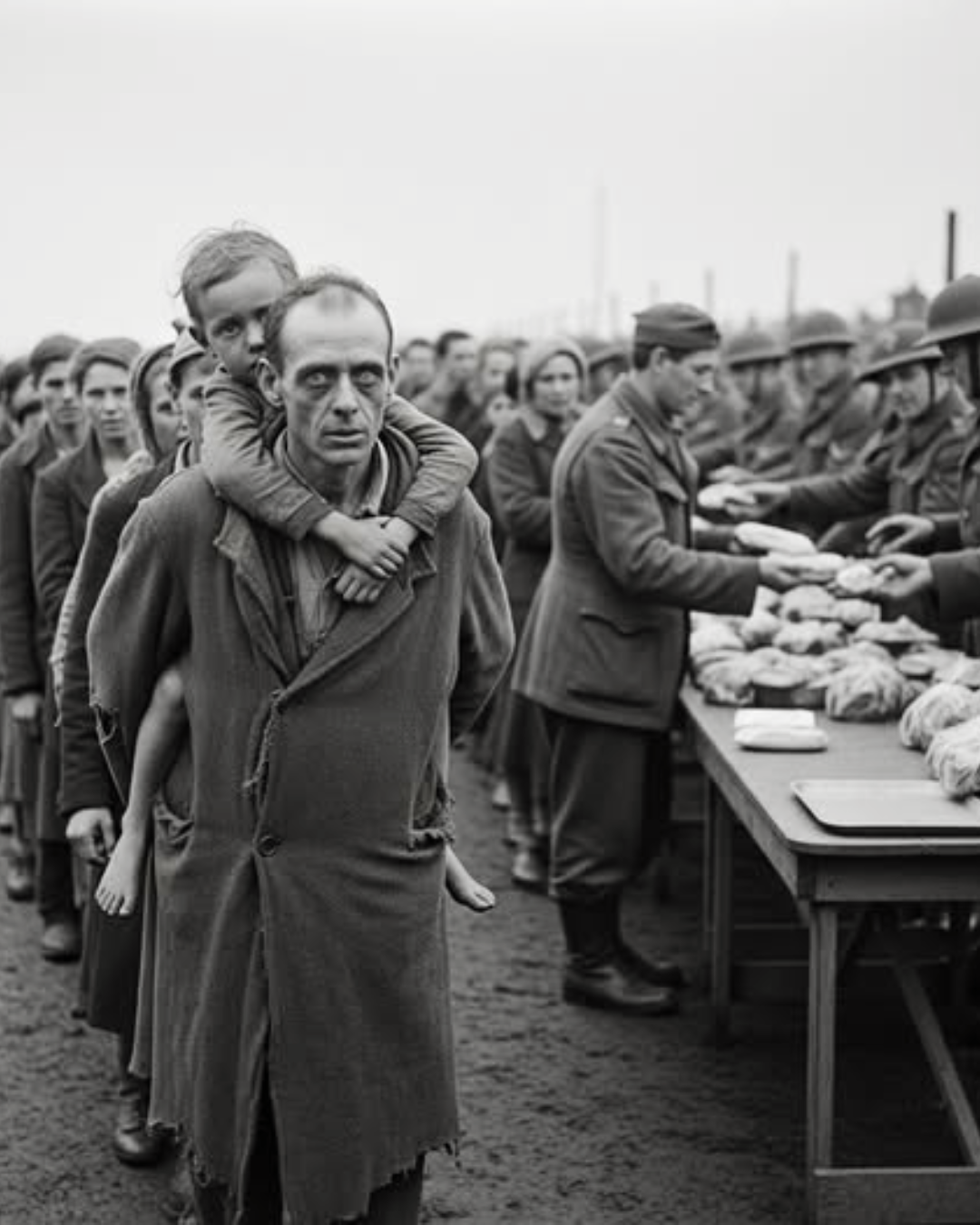The Child Being Carried — Bergen-Belsen, 1945 .US