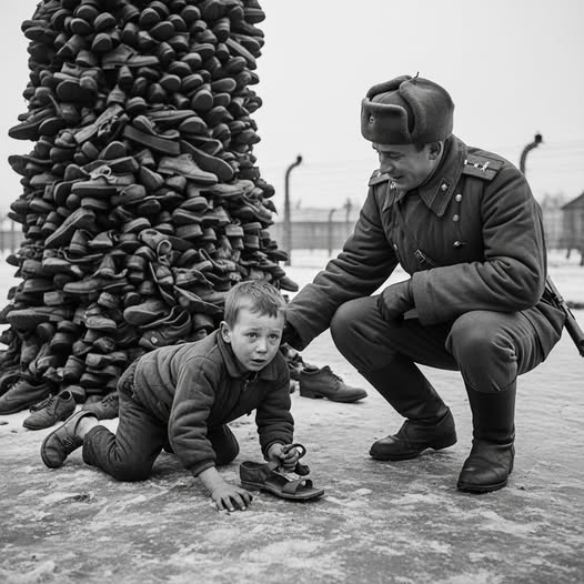 Le scarpe lasciate indietro – Auschwitz, 1945 .IT