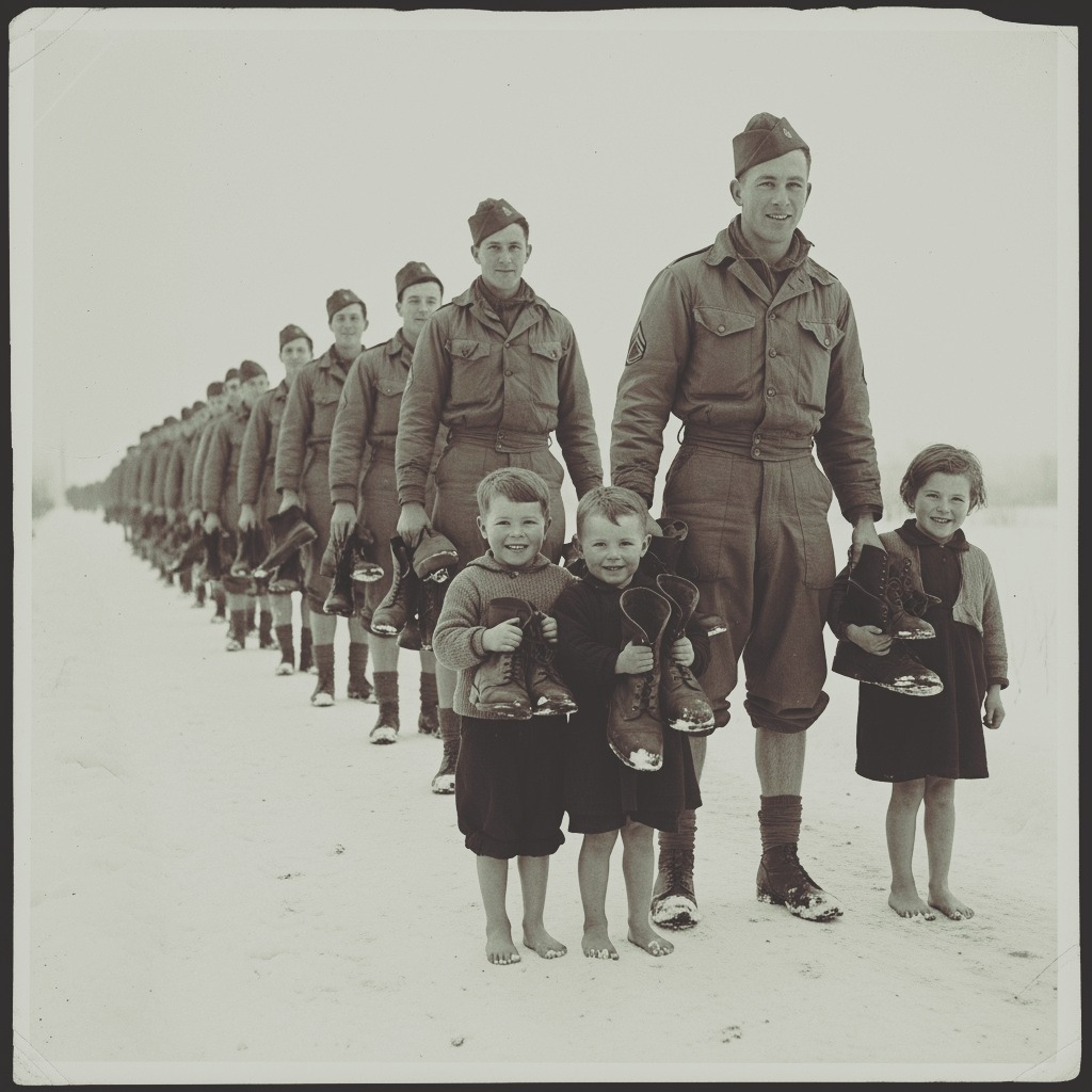 The Shoes on the Road — Belgium, 1944 .US