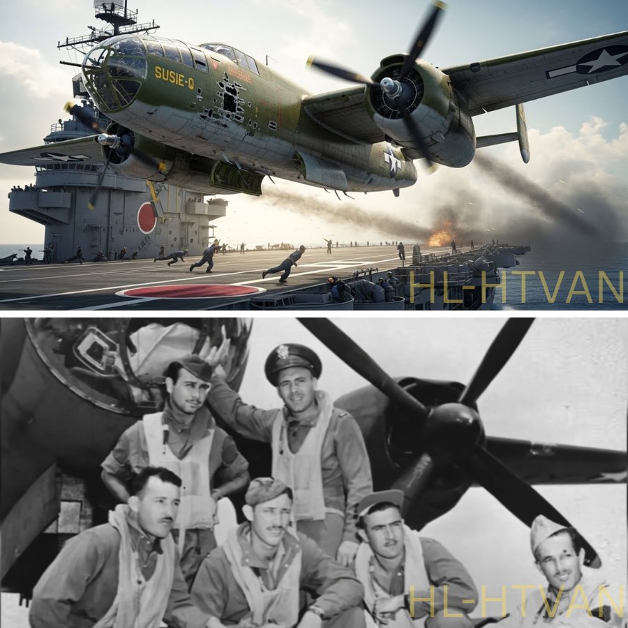 Quand ce B-26 a survolé le pont d’envol des porte-avions japonais, les Japonais n’ont pas pu tirer un seul coup de feu. NF