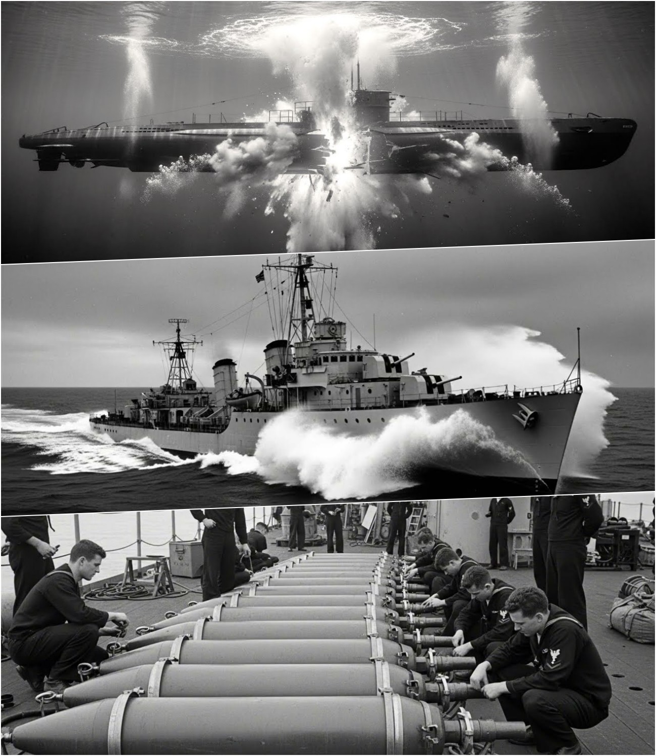 Une modification interdite des charges de profondeur a coulé 7 sous-marins de type VII — La Marine l’a interdite. NF