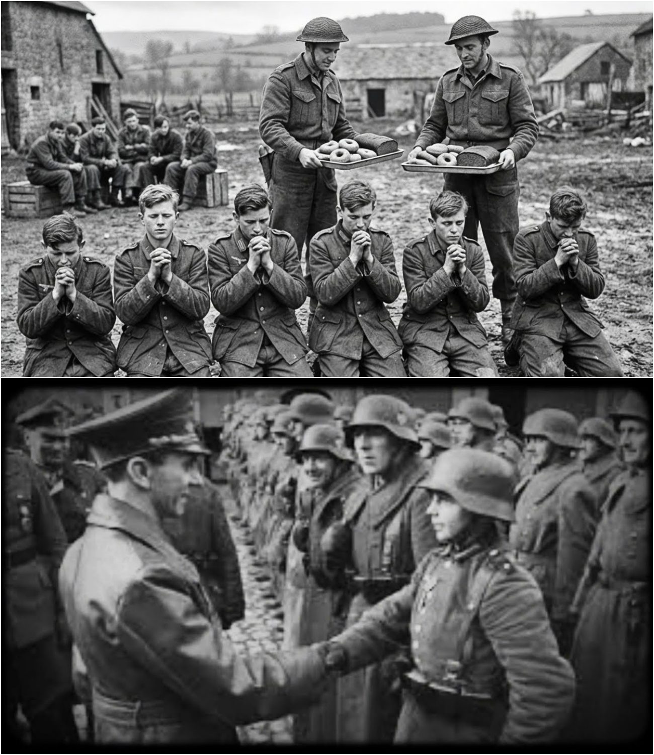 Des enfants soldats allemands se préparaient à l’exécution — des soldats canadiens leur ont apporté des beignets à la place. NF