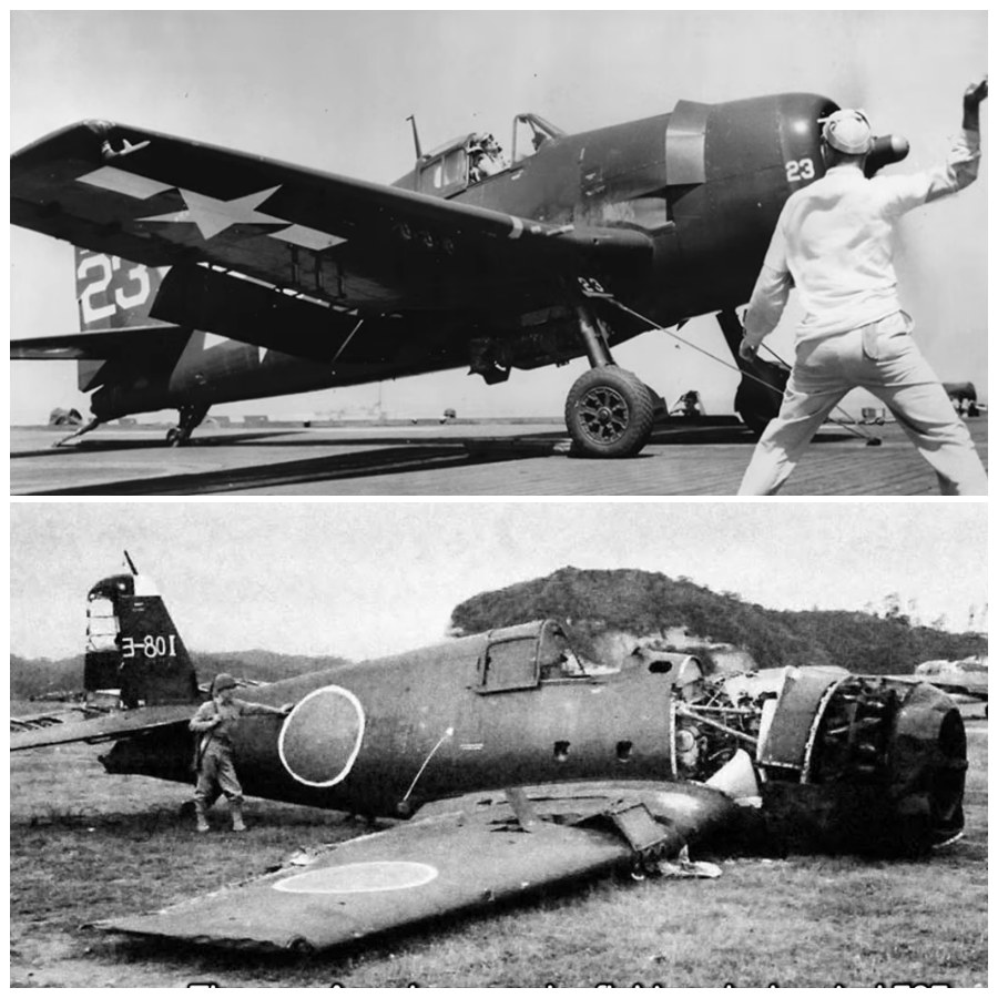 Des pilotes japonais ont signalé par radio : « Des chasseurs américains montent comme des zéros » après leur première rencontre avec un F6F Hellcat. NF