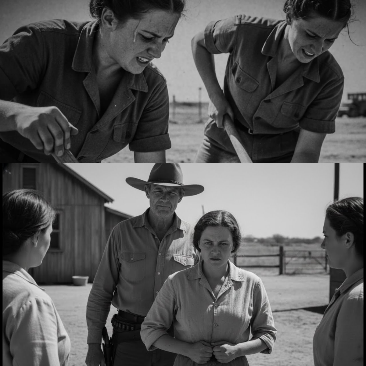 Dans un camp de prisonniers américain, des femmes allemandes ont rencontré les « monstres » américains et ont découvert que le cœur d’un cow-boy était leur seul espoir. NF.